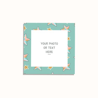 Noel ve yeni yıl vektör çerçeve.