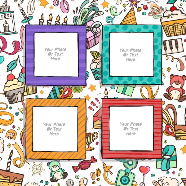 Template vector photo frames — Stock Vector