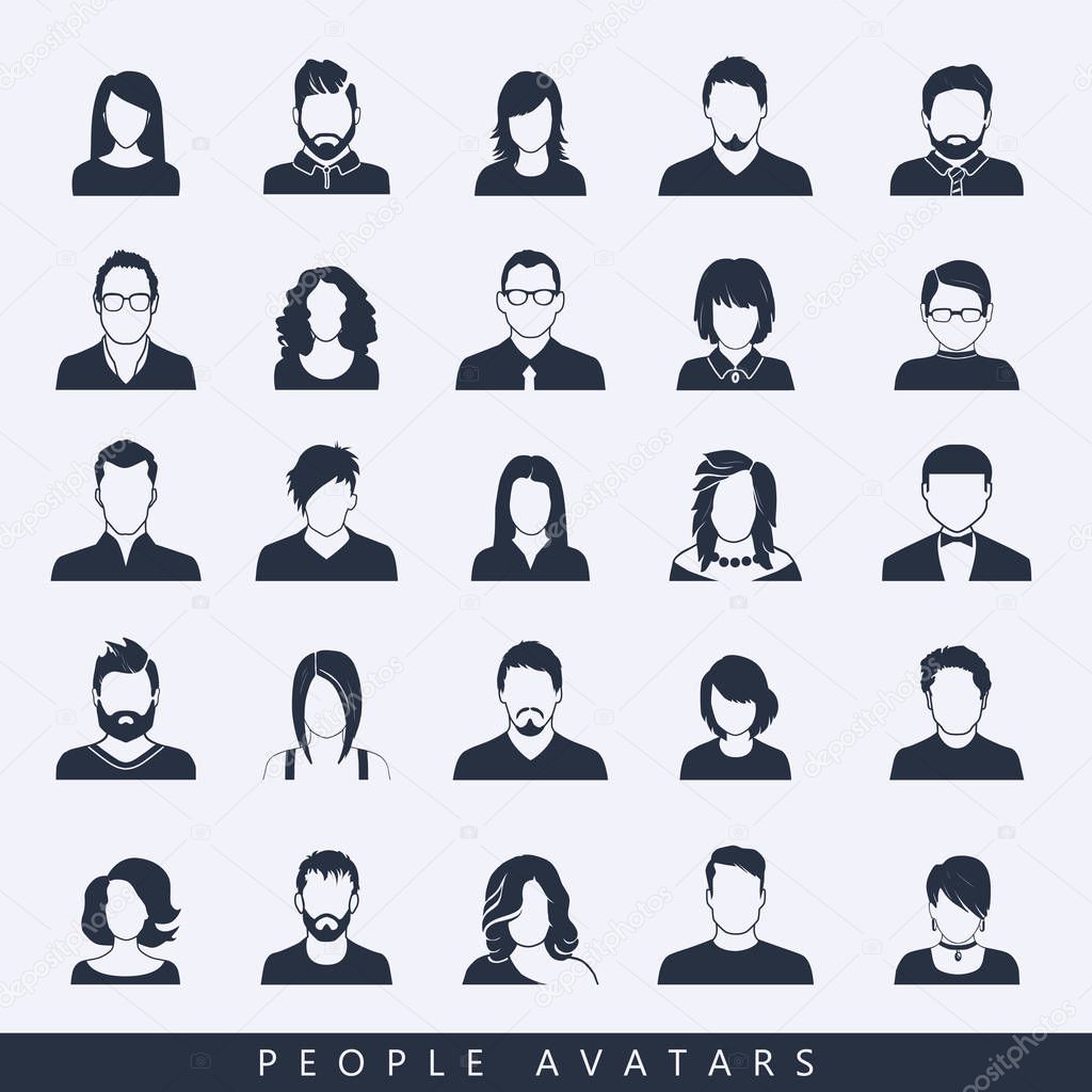 Simple avatar icons