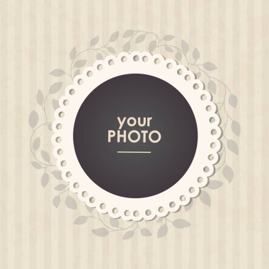 Güzel arka plan ile fotoğraf çerçevesi.