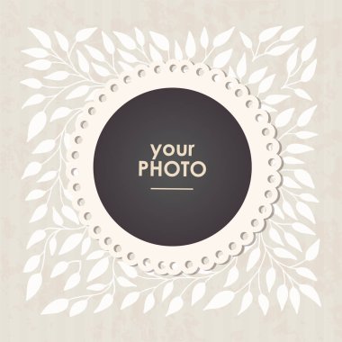 Güzel arka plan ile fotoğraf çerçevesi.