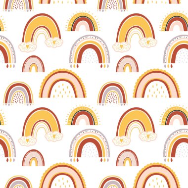 Bebek gökkuşağı pürüzsüz desen.