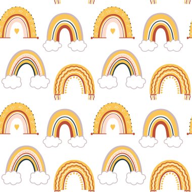 Bebek gökkuşağı pürüzsüz desen.