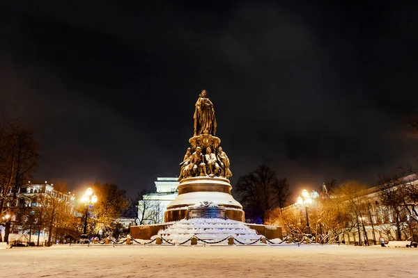 Monumento Caterina Giardino Ekaterininskiy San Pietroburgo Russia — Foto Stock