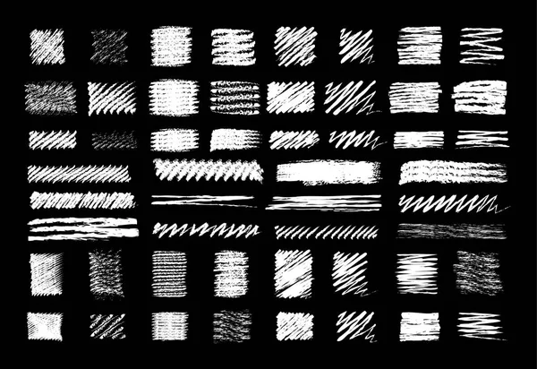 Estilo tiza marcador mano garabato dibujado conjunto — Archivo Imágenes Vectoriales