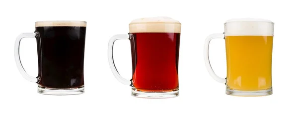 Beer glasses set — Stock Photo, Image