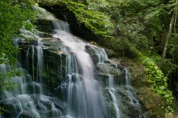 Agua Borrosa Soco Falls Carolina Del Norte — Foto de Stock