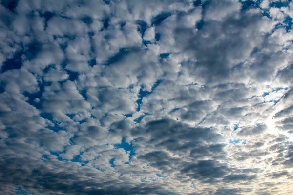 Cielo Nublado Con Nubes Oscuras Nubes Oscuras Claras — Foto de Stock