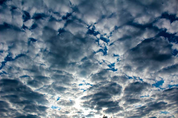 Cloudy Sky Dark Clouds Dark Light Clouds — Stock Photo, Image