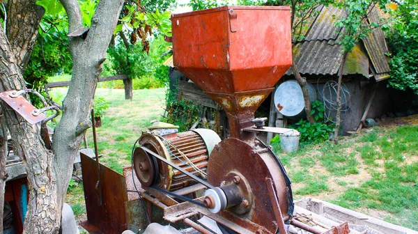 Installation for the production of animal feed photo from the side