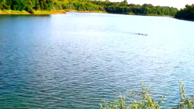 Ukrayna yakınlarında bir gölet.