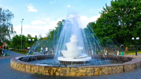 Fontein Stad Alexandrië Kirovograd — Stockfoto