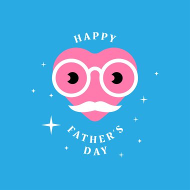 Mutlu Babalar Günü 'nü kutlamak için tasarlandı. Tebrik kartı, afiş, broşür, davetiye, tebrik, poster tasarımı. Vektör illüstrasyonu.