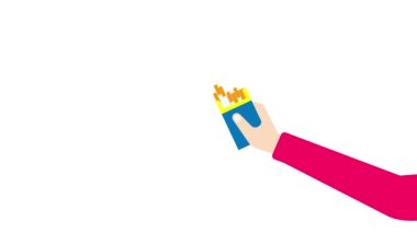 Motion graphic Design for World tütün günü yok. Gençleri kurtarın. Gençlerin sanayi manipülasyonundan korunması ve bunların tütün ve nikotin kullanımından korunması