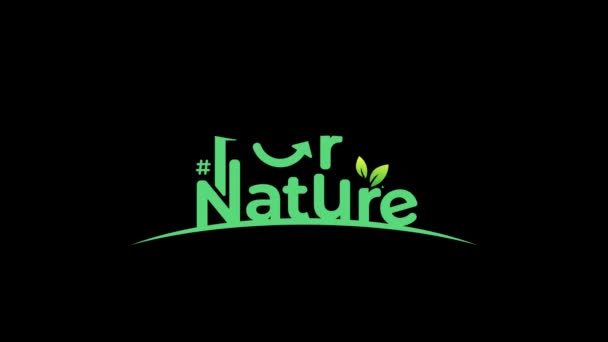 Motion Graphic Design Supporting World Environment Day Event Biodiversity Theme — Stock video