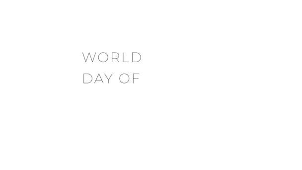 Projekt Graficzny Międzynarodowego Dnia Powitania Jogi Czerwca — Wideo stockowe