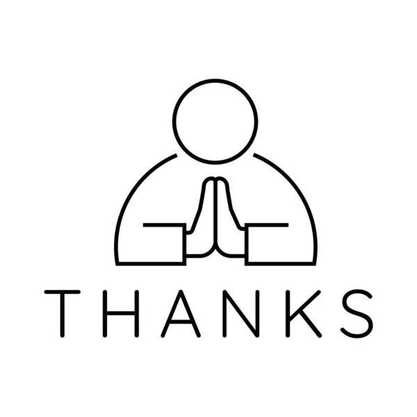 Thank You Vector Lettering — Stock Vector