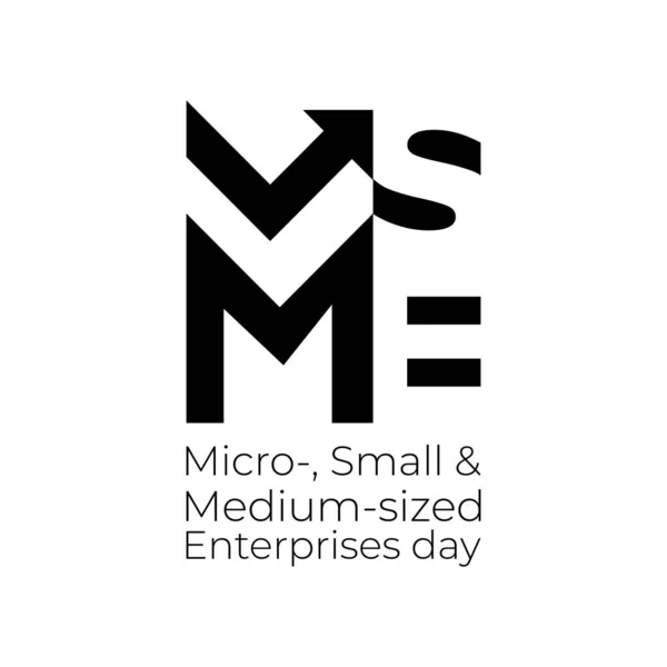 Projeto Para Campanha Micro Small Medium Sized Enterprises Day — Vetor de Stock