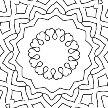 Yaratıcı tasarım için siyah ve beyaz olarak soyut ve pürüzsüz desen