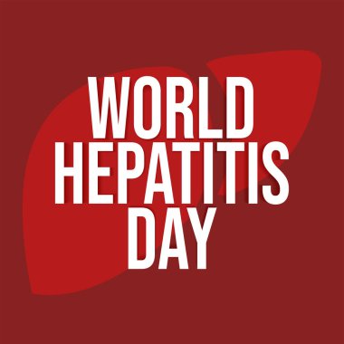 Dünya Hepatit Günü 'nün vektör illüstrasyonu 