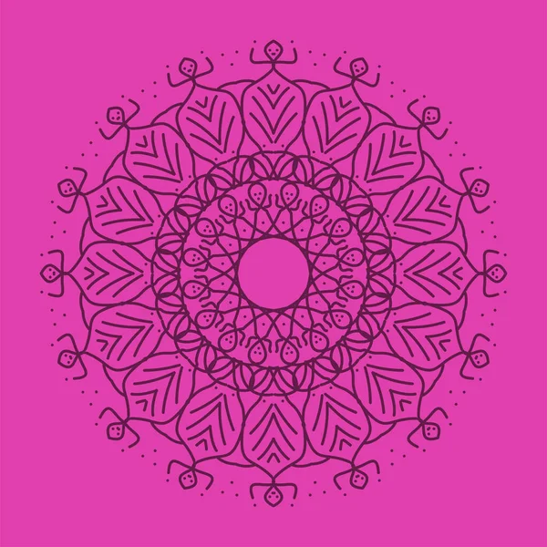 Mandala Arte Vintage Colorido Antiguo Diseño Fondo Védico Indio Textura — Vector de stock