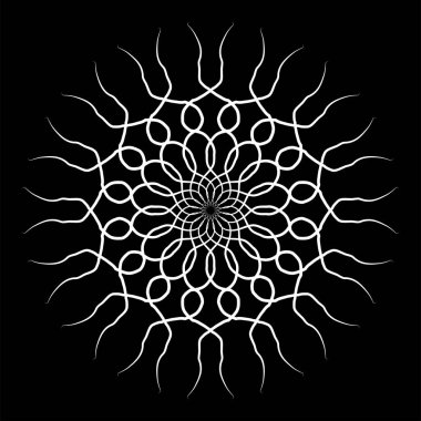 Mandala renkli vintage sanat, antik Hint vedic arkaplan tasarımı, çoklu matematiksel şekilli eski resim dokusu,