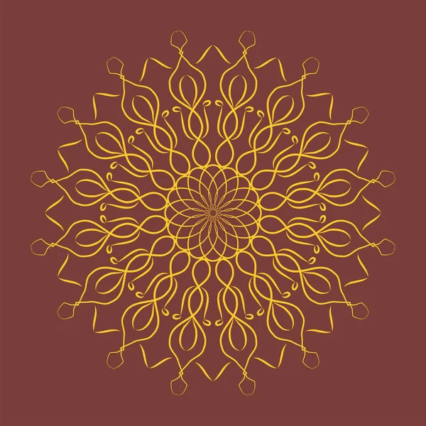 Mandala Arta Vintage Colorate Design Fundal Vedic Indian Antic Textura — Vector de stoc