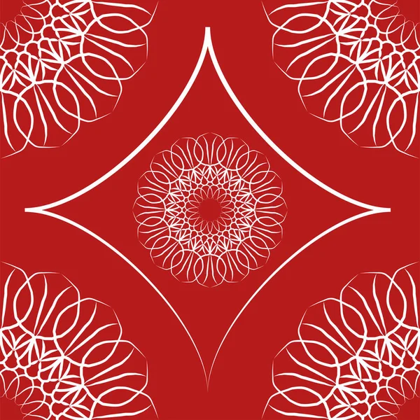 빈티지 인도의 디자인 수학적 모양을 — 스톡 벡터
