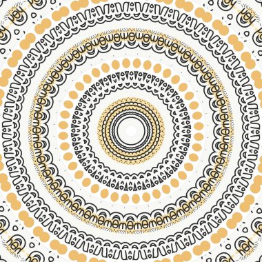 Mandala renkli vintage sanat, eski Hint vedic arkaplan tasarımı, çoklu matematiksel şekilli eski resim dokusu. resimleme