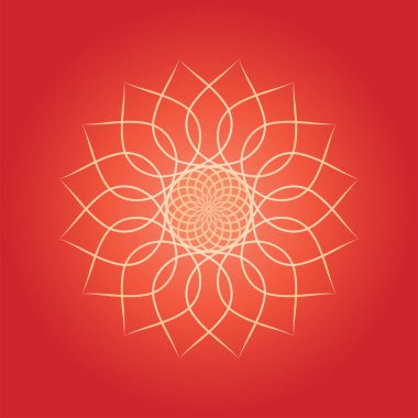 Mandala renkli vintage sanat, antik Hint vedic arkaplan tasarımı, çoklu matematiksel şekilli eski resim dokusu,