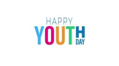 Uluslararası Gençlik Günü için hareket tasarımı