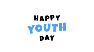 Uluslararası Gençlik Günü için hareket tasarımı