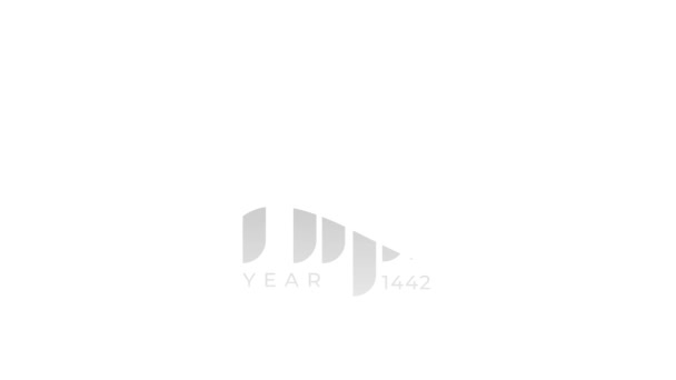 Motion Graphic Happy New Hijri Year 1442 Greeting Size Feliz — Vídeo de Stock