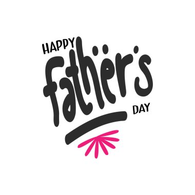 Mutlu Babalar Günü 'nü kutlamak için Doodle Tasarım. Tebrik kartı, afiş, broşür, davetiye, tebrik, poster tasarımı. Vektör illüstrasyonu.