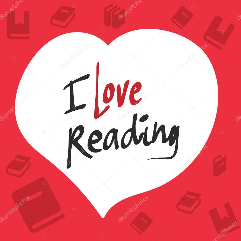 Reading quote. Design about International Literacy Day celebration, 8th September. illustration vector.