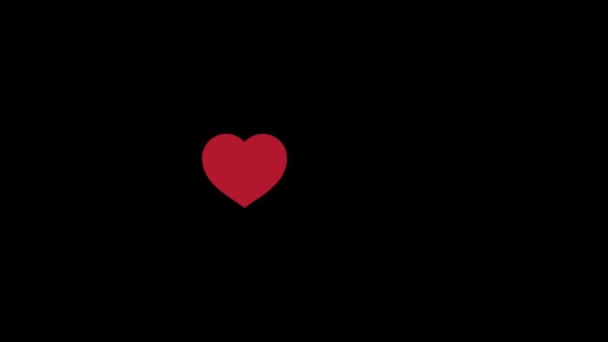 ソーシャルネットワーク通信 インターネットの成功のための愛ボタンカウンター — ストック動画