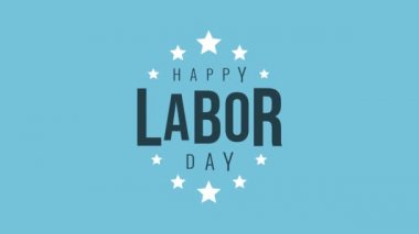 4K boyutunda İşçi Bayramı hareketli grafik animasyonu