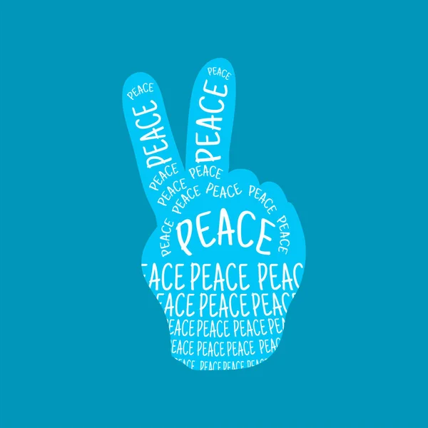 Projeto Para Celebrar Dia Internacional Paz Feliz Dia Mundial Paz —  Vetores de Stock