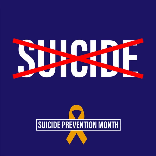 World Suicide Prevention Day September Designkoncept Färgstark Vektor Illustration För — Stock vektor