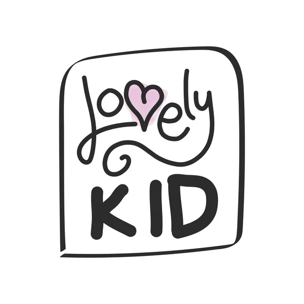 Happy Children Day Wenskaart Doodle Letters Witte Achtergrond Met Kinderstijl — Stockvector