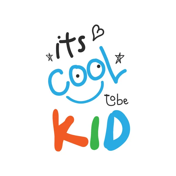 Glædelig Børnedag Lykønskningskort Doodle Breve Hvid Baggrund Med Barn Stil – Stock-vektor