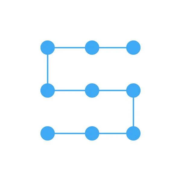 Σχεδιασμός Λογότυπου Για Δίκτυο Κοινότητα Και Ασφαλή Μοτίβο Vector Illustration — Διανυσματικό Αρχείο