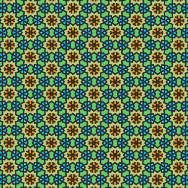 Yaratıcı tasarım arka planı için herhangi bir geometrik şekilden yapılmış kusursuz desen. resimleme