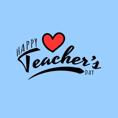 Öğretmenler günü vektör illüstrasyonunu kutlamak için tasarlandı. Öğretmenler günün kutlu olsun.