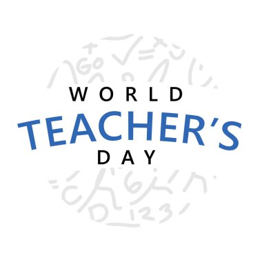 Öğretmenler günü vektör illüstrasyonunu kutlamak için tasarlandı. Öğretmenler günün kutlu olsun.