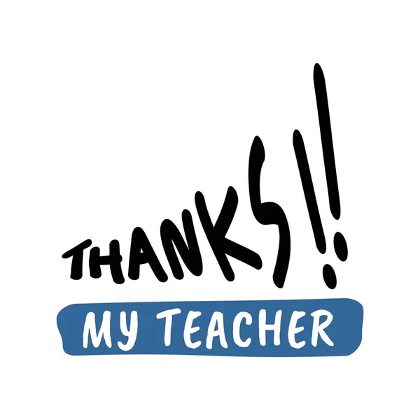 Öğretmenler Günü Vektör Illüstrasyonunu Kutlamak Için Tasarlandı Öğretmenler Günün Kutlu — Stok Vektör
