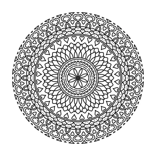 Mandala Barevné Vinobraní Umění Starověké Indické Vedic Pozadí Design Staré — Stockový vektor