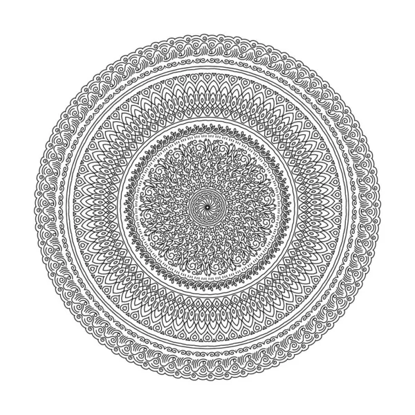 Mandala Πολύχρωμο Vintage Τέχνη Αρχαία Ινδική Vedic Σχεδιασμό Φόντου Παλιά — Διανυσματικό Αρχείο