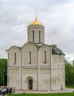Vladimir, Vladimir Oblastı / Rusya-13 Mayıs 2012: Saint Demetrius Katedrali hakkında bir görüş