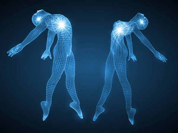 enerji dans eden erkek ve kadın.